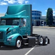 Volvo VNR electric parked in front of Nacarato Truck Center