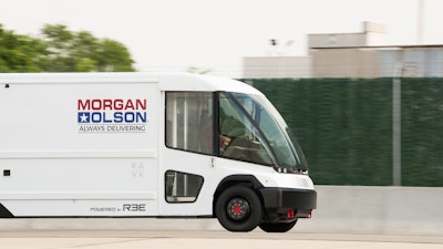 The new Class 5 walk-in van from Morgan Olson, EAVX