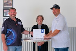 Diesel Garage Foundation Founder Eric Villa presents a scholarship