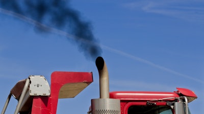 Emissions from a Class 8 tractor