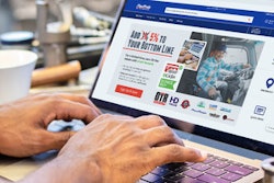 Customer using the FleetPride e-commerce website