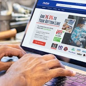 Customer using the FleetPride e-commerce website