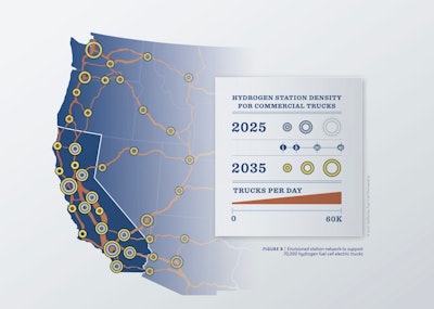 California Fuel Cell Partnership hydrogen station map