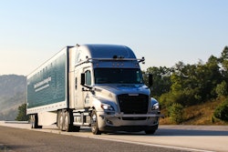 Freightliner tractor on a road