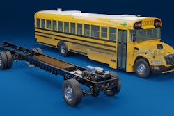 Blue Bird Vision school bus with Lightning EV repower