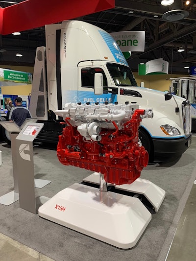 Cummins X15H hydrogen engine