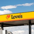 Love's Travel Stop sign