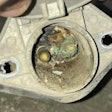 Corroded electrical connection