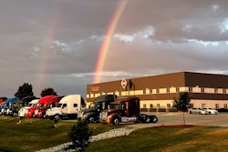 Double Rainbow over Thompson Truck & Trailer store