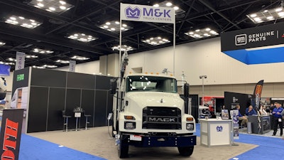 M&K Truck Centers booth at 2022 Work Truck Show