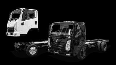 Bollinger Class-4 electric chassis cabs