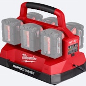 Milwaukee Tool six-battery multi-charger
