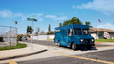 Harbinger van on the road