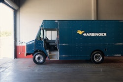 Harbinger van in garage
