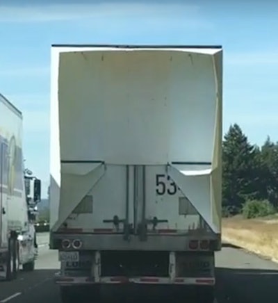 Aerovolution's Booster-Tail self deploys at highway speeds and retracts at slower speeds.