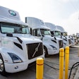 Volvo VNR electric trucks charging