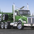 Peterbilt tractor with logging equipment