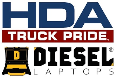 Logos from HDA Truck Pride and Diesel Laptops