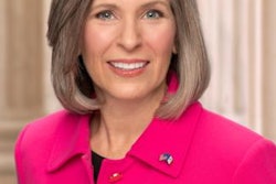 A portrait of Sen. Joni Ernst of Iowa.