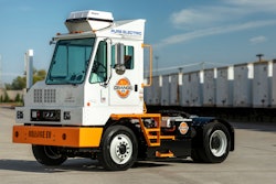 Orange EV eTriever terminal tractor