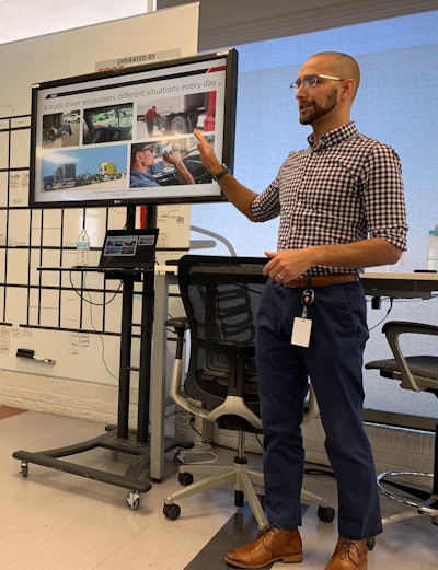 Torc Dain Rideau autonomous Freightliner Cascadia
