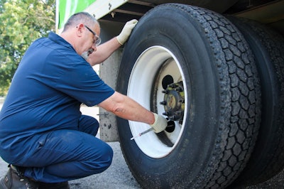 Transervice air pressure check