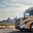 Volvo Truck in western desert