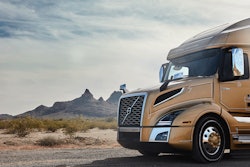 Volvo Truck in western desert