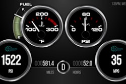 Autocar smart gauges