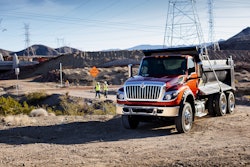 International HV Series on a job site