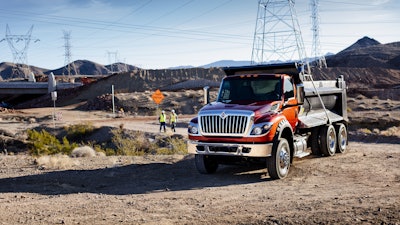 International HV Series on a job site