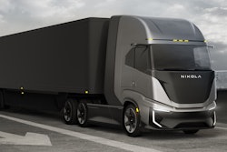 Nikola Tre parked in lot