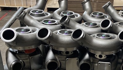 Turbo Solutions turbochargers on a pallet