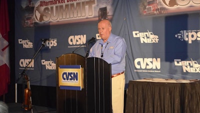 Angelo Volpe speaking at a recent CVSN Aftermarket Distribution Summit