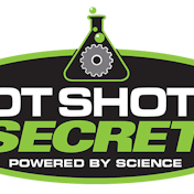The Hot Shot’s Secret logo in black and green.