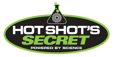 The Hot Shot’s Secret logo in black and green.