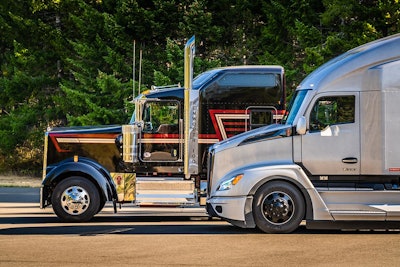 Two Kenworth special edition trucks