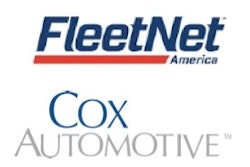 The logos for FleetNet America and Cox Automotive.