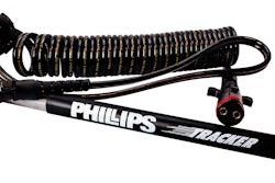 A picture of a charging kit with leads and clamps.