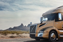 Volvo Truck in western desert