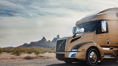 Volvo Truck in western desert