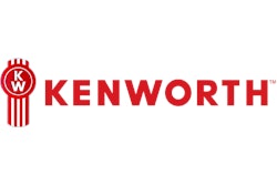 The red-and-white Kenworth logo