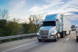 Navistar International tractor on the highway