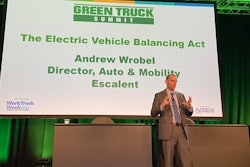 Escalent’s Andrew Wrobel speaking at the Green Truck Summit