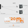 A graphic showing a camera network providing a view around a Class 8 truck.