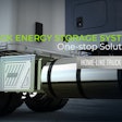 A highlighted APU on a truck with the caption 'Truck Energy Storage System One-stop Solution Home-Like Truck Cab'
