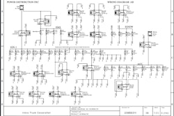 A black and white wiring diagram from Volvo.