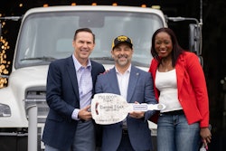 DTNA's presents key to 750,000th truck at Mt. Holly plant