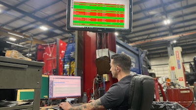 Shop foreman in a service garage