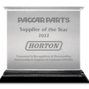 Paccar Parts supplier of the year award for 2022